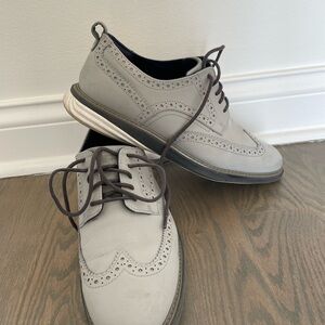 Men's Gray Brogue Shoes